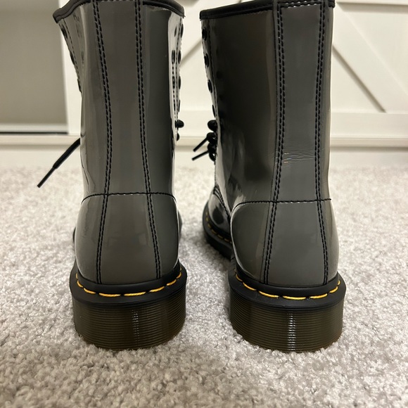 Dr. Martens 1460 Rainbow Patent Lace Up Boots Gunmetal Size 39 EU - Picture 3 of 9